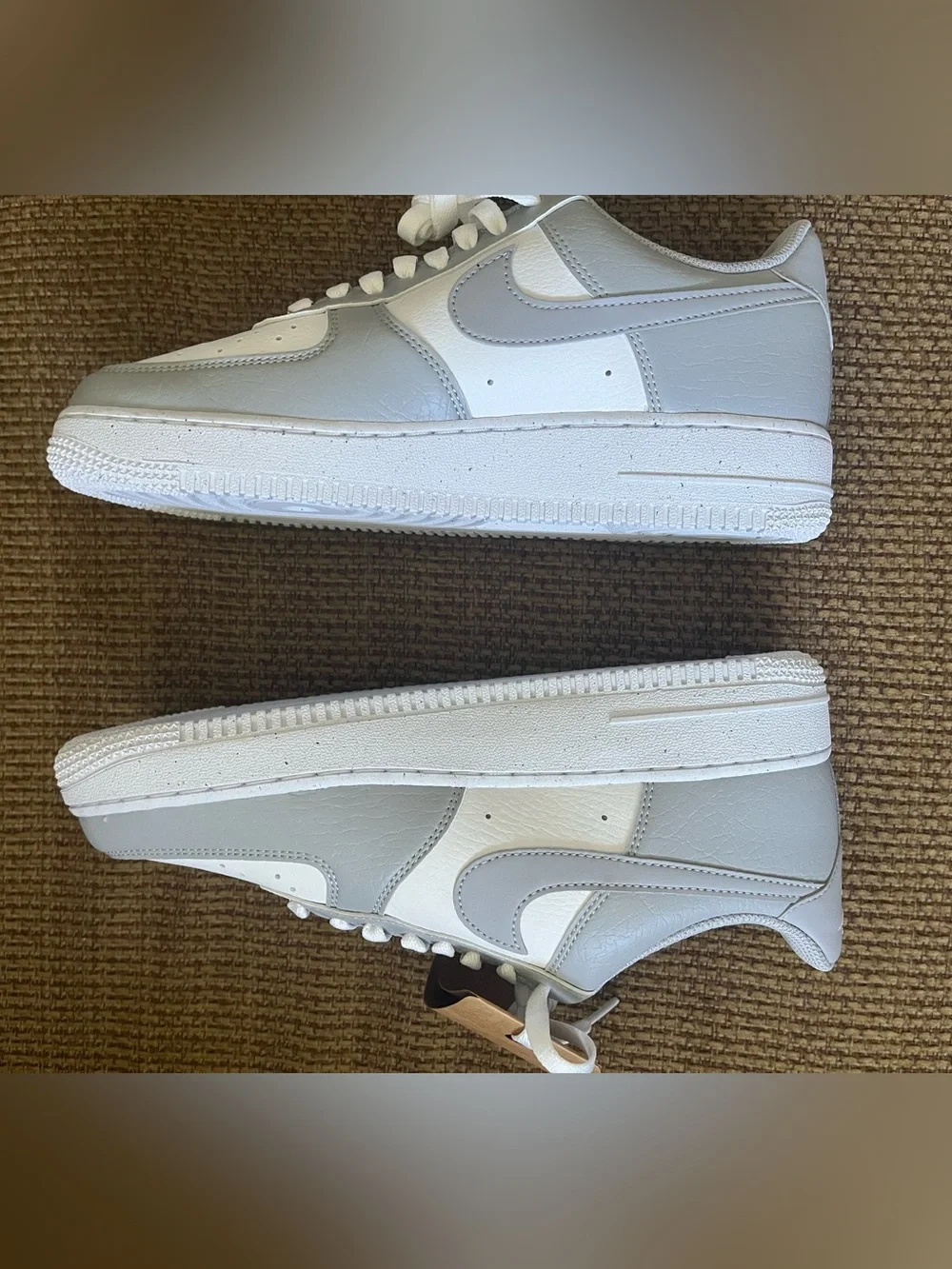 Nike Air Force 1 Low in White & Light Gray